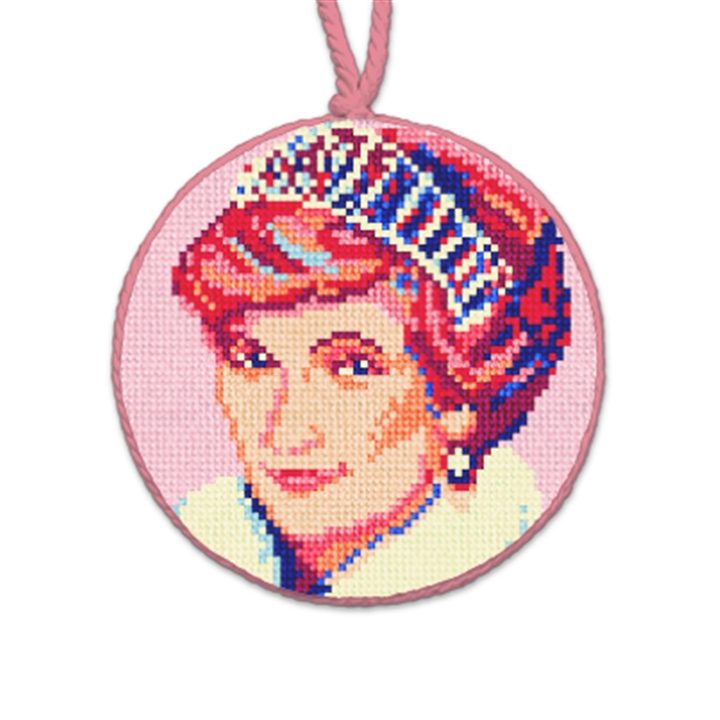 Princess Diana Needlepoint Ornament
