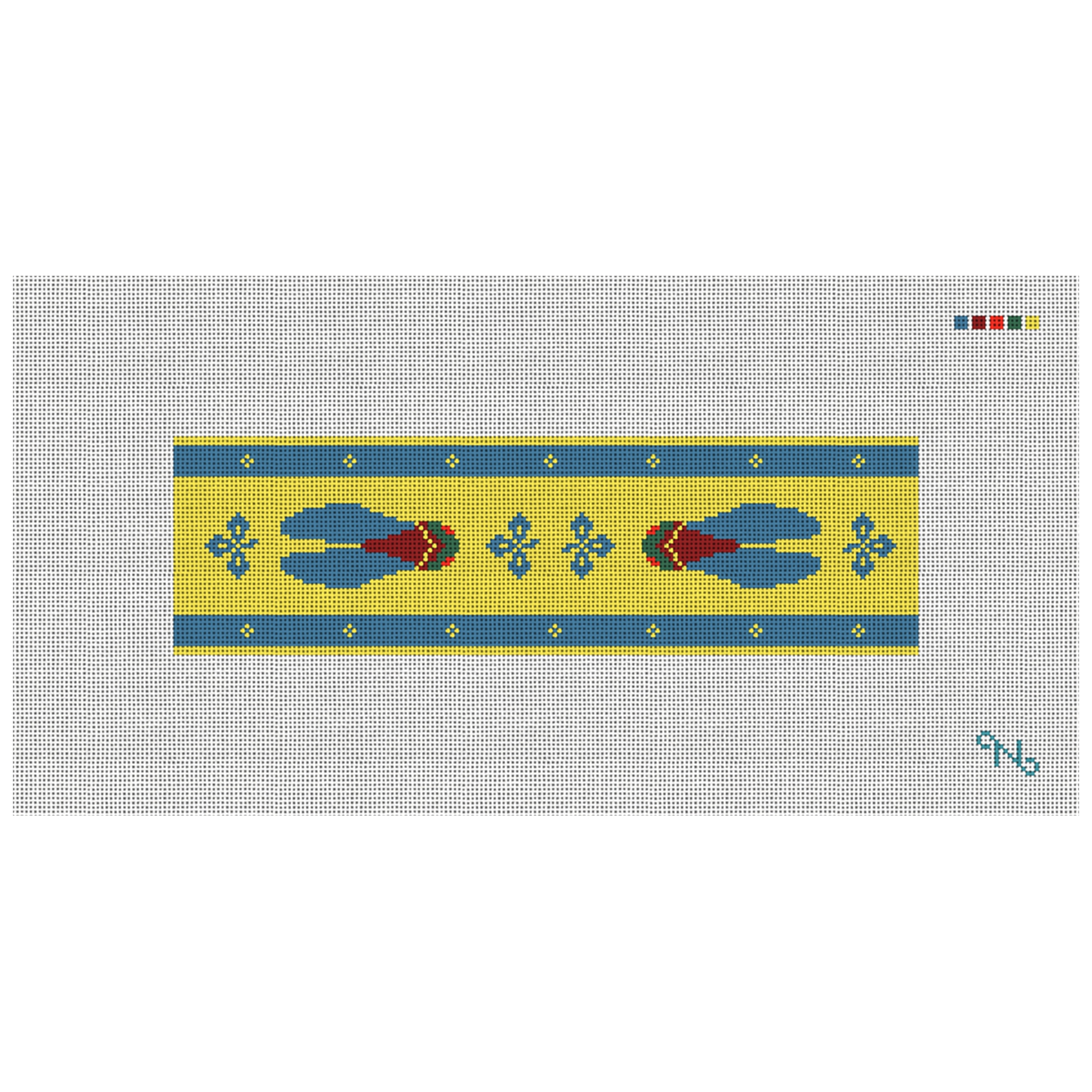 Provencal Face Mask Panel Needlepoint Kit