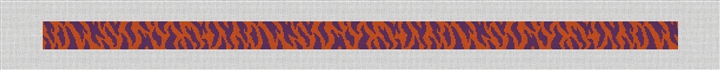 Purple Tiger Stripes Needlepoint Belt Kit