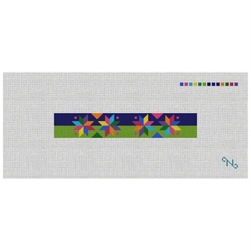 Quilt Stars Needlepoint Key Fob Kit