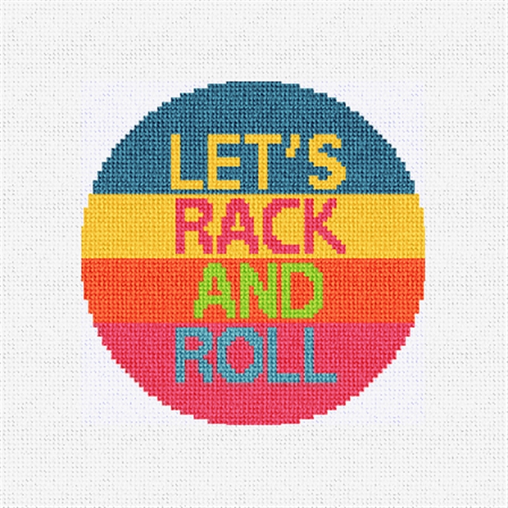 Rack and Roll Needlepoint Coaster Ornament Kit