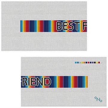 Rainbow Dog Collar Needlepoint Kit
