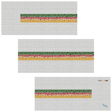 Rainbow Trout Skin Needlepoint Belt Kit