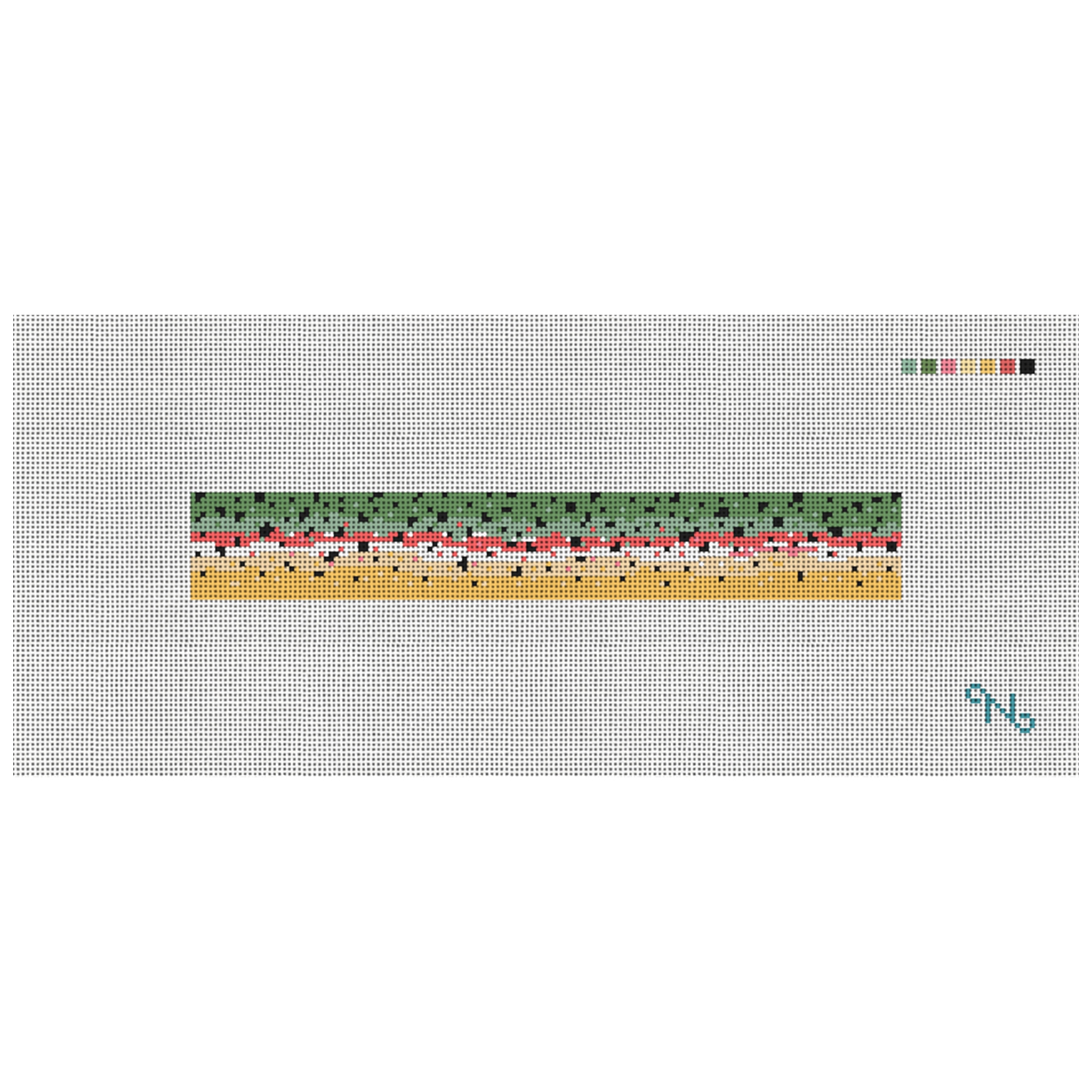 Rainbow Trout Skin Needlepoint Key Fob Kit