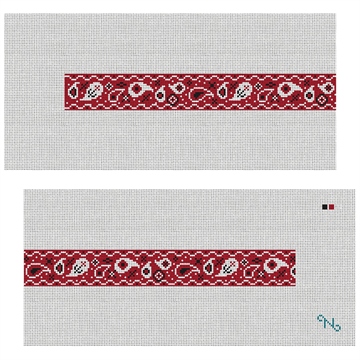 Red Bandana Needlepoint Dog Collar Kit