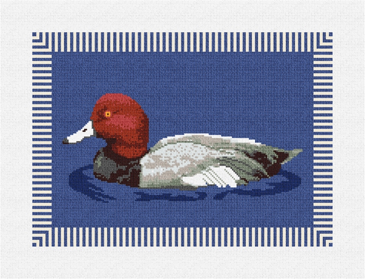Redhead Duck Needlepoint Pillow Kit