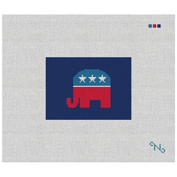 Republican Needlepoint Card Wallet Kit