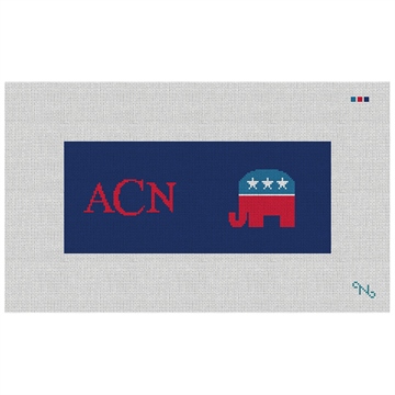 Republican Needlepoint Flask Kit
