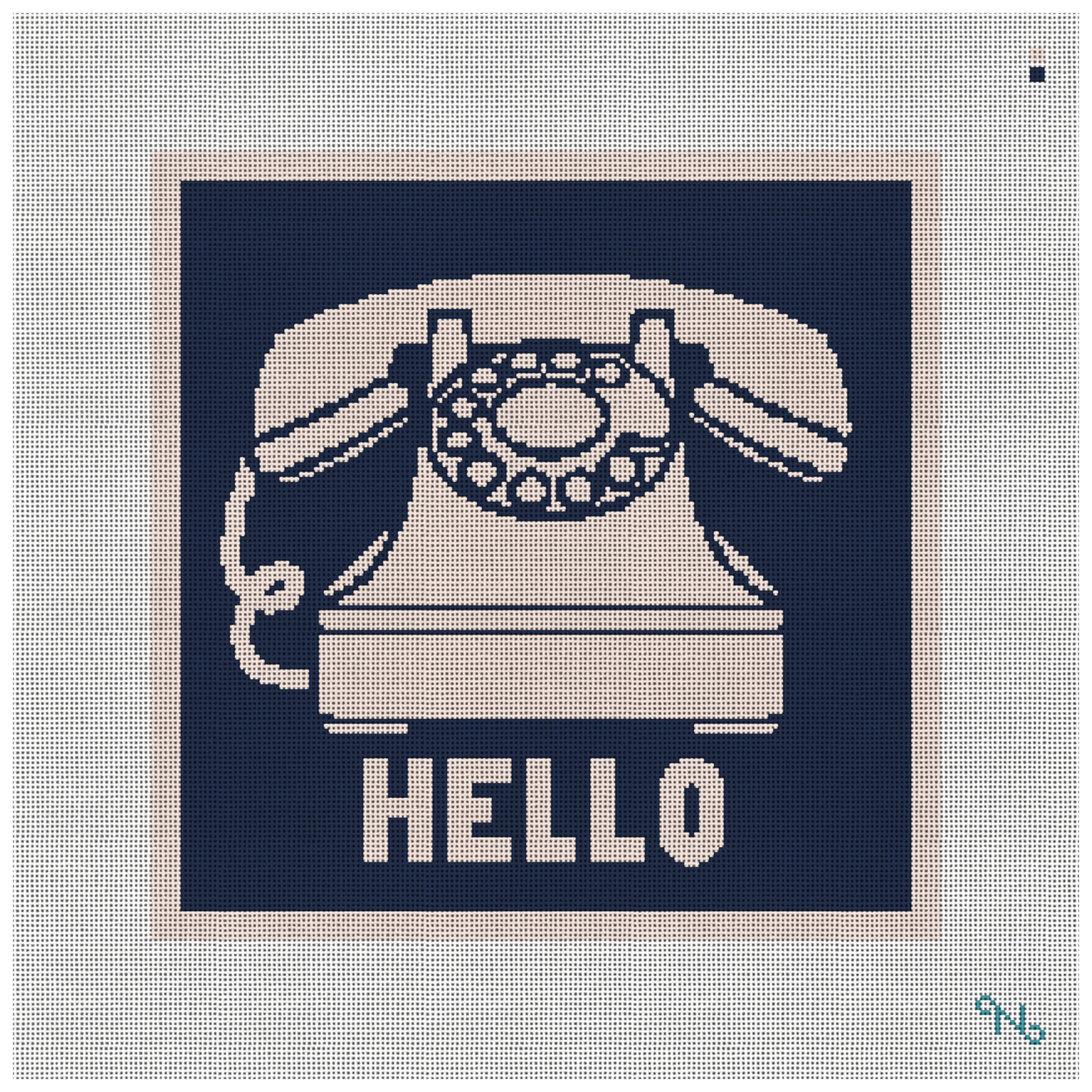 Retro Phone Needlepoint Kit