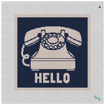 Retro Phone Needlepoint Kit