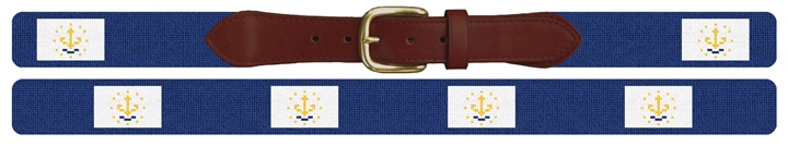 Rhode Island Flag Needlepoint Belt