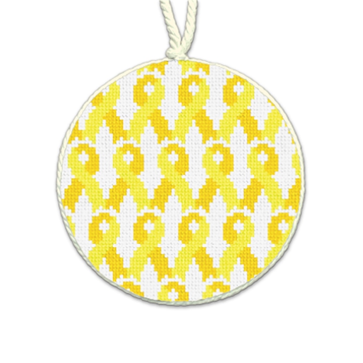 Ribbons of Gratitude Needlepoint Ornament