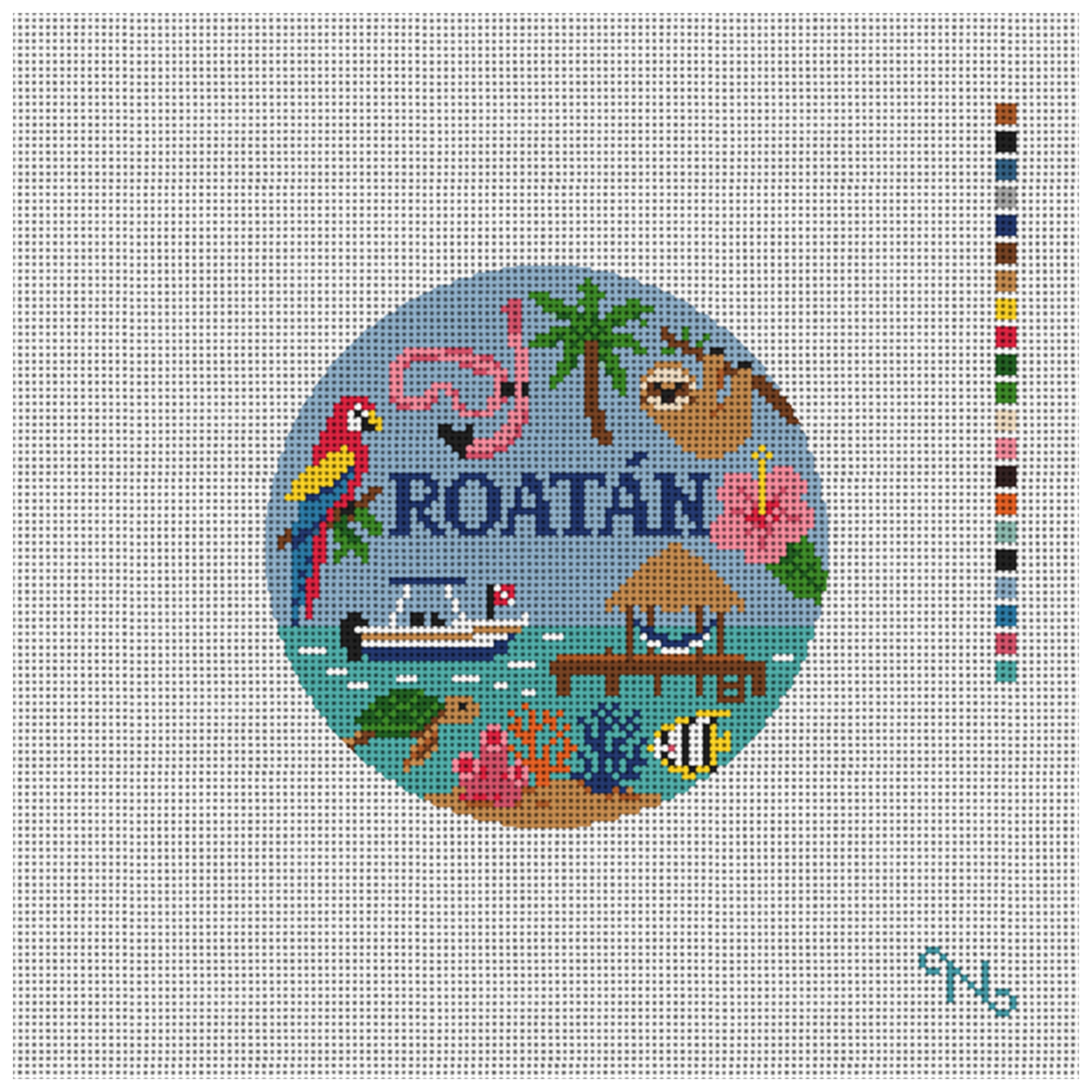 Roatán Needlepoint Ornament Kit