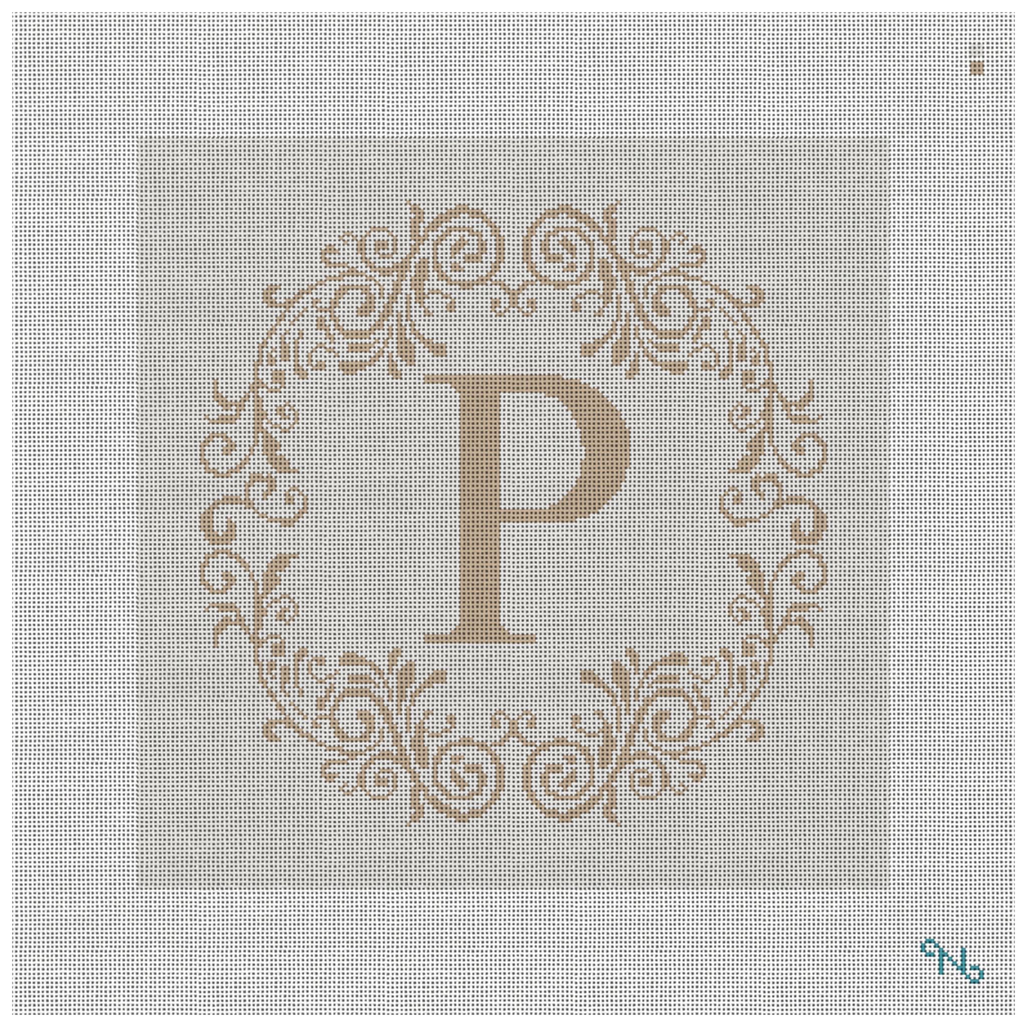 Rochelle Letter Needlepoint Pillow Kit