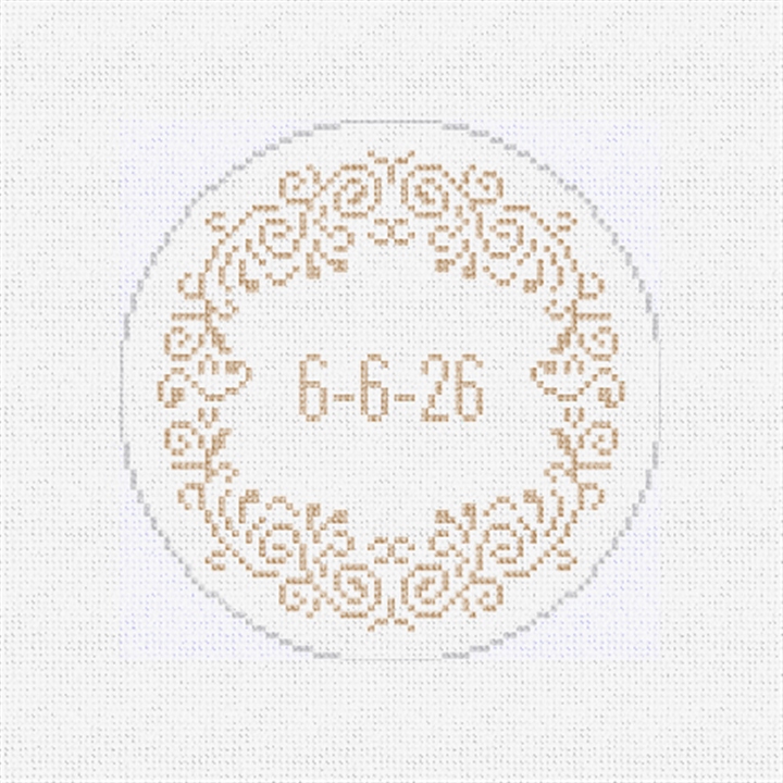 Rochelle Wedding Needlepoint Ornament Kit