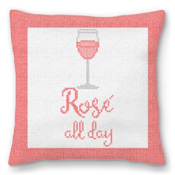 rose all day pillow