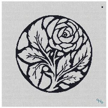 Rose Circle Needlepoint Kit
