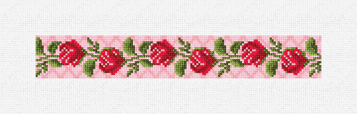 Rosebud Needlepoint Key Fob Kit