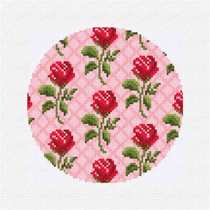 Rosebud Needlepoint Ornament Kit