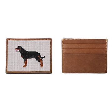 Rottweiler Needlepoint Card Wallet