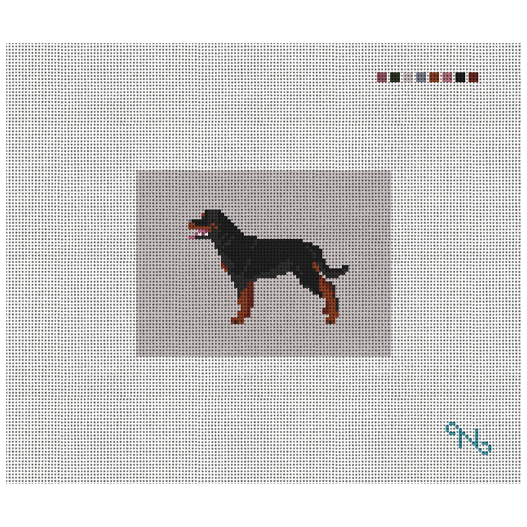 Rottweiler Needlepoint Card Wallet Kit