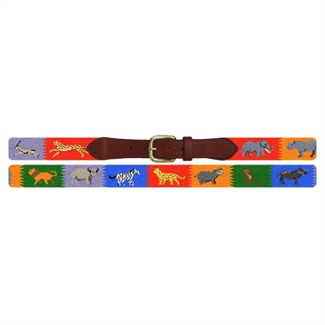 Safari Adventure Needlepoint Belt