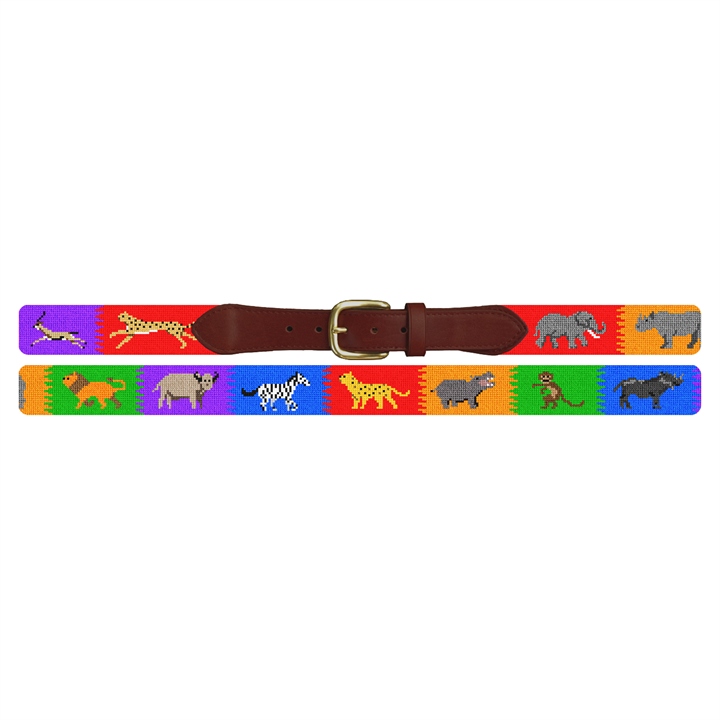 Safari Adventure Needlepoint Belt