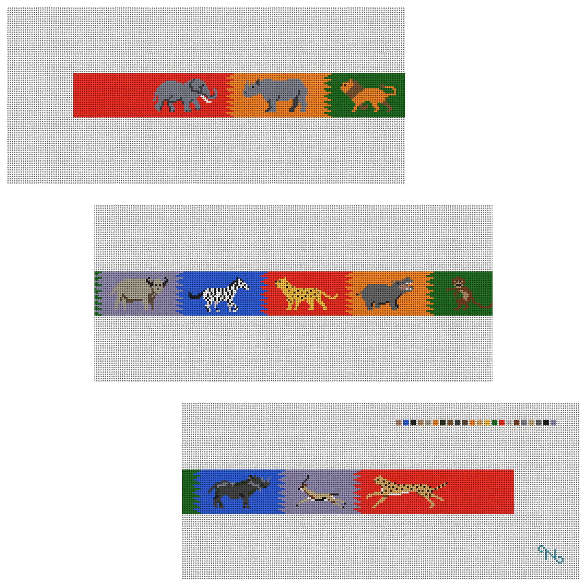Safari Adventure Needlepoint Belt Kit