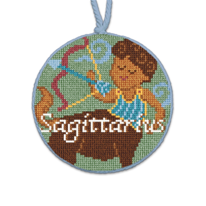 Sagittarius The Archer Needlepoint Ornament
