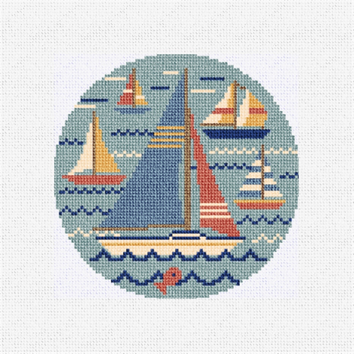 Sail Away Needlepoint Ornament Kit