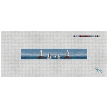 Sakonnet Lighthouse Needlepoint Key Fob Kit