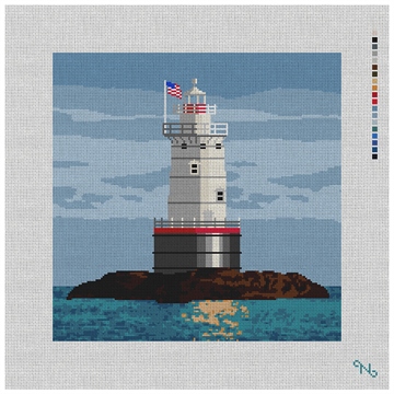 SAKONNET LIGHTHOUSE NEEDLEPOINT PILLOW KIT
