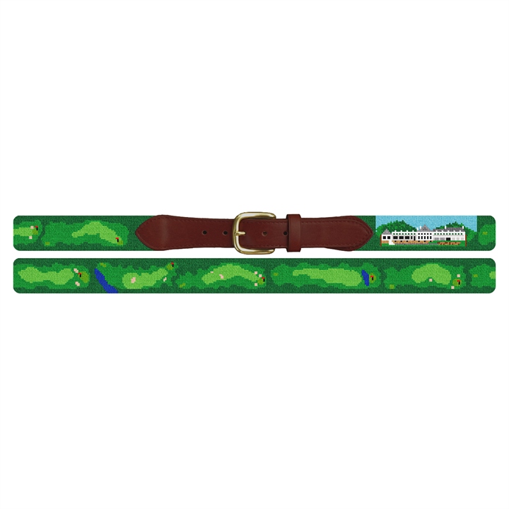 Salem Country Club Golf Course Needlepoint Belt