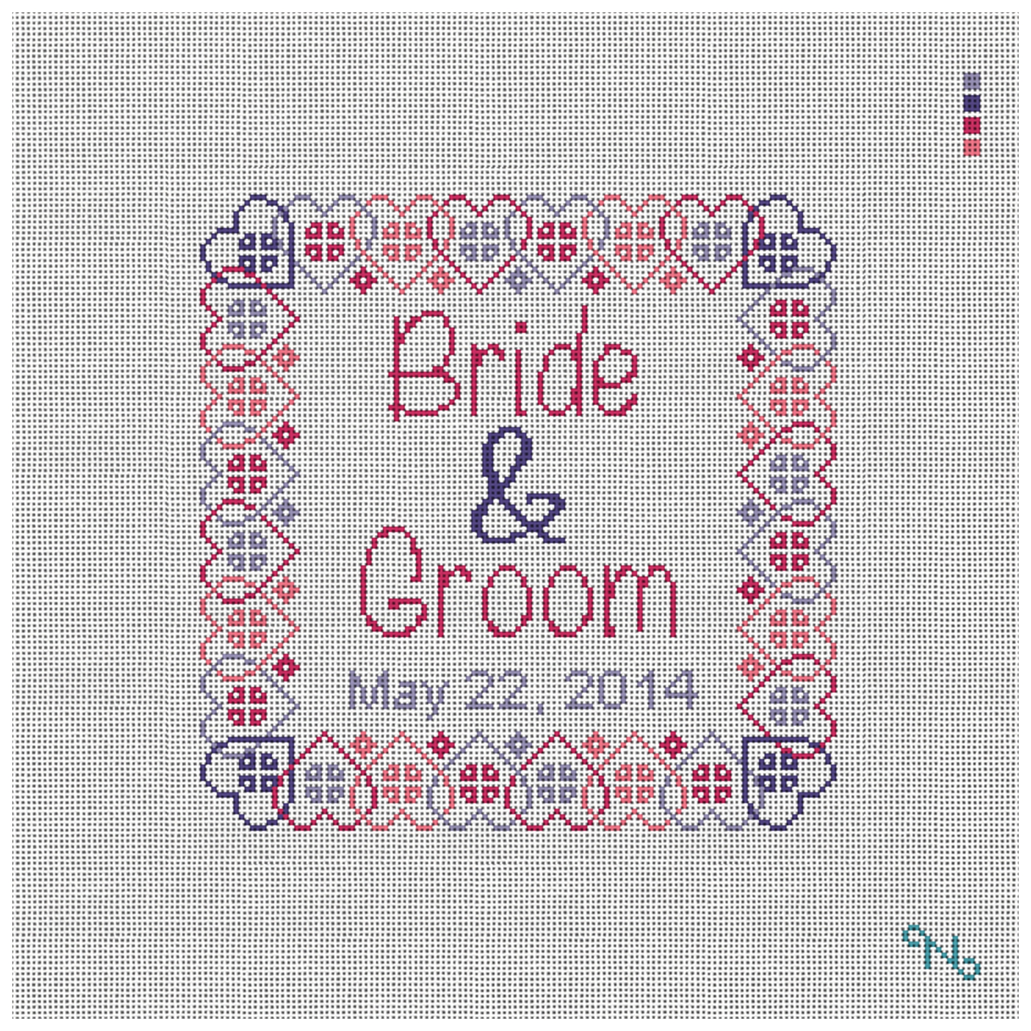 Salo Ring Bearer Pillow Needlepoint Kit