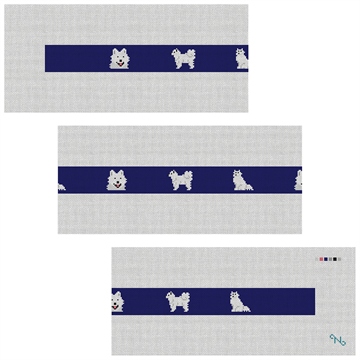 Samoyed Needlepoint Belt Kit