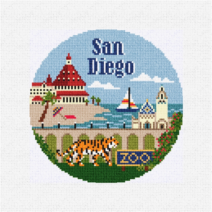 San Diego Needlepoint Ornament Kit