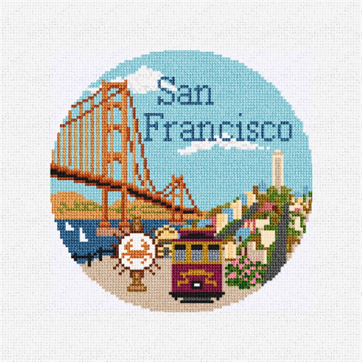 San Francisco Needlepoint Ornament Kit