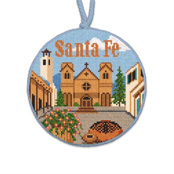 Santa Fe Needlepoint Ornament