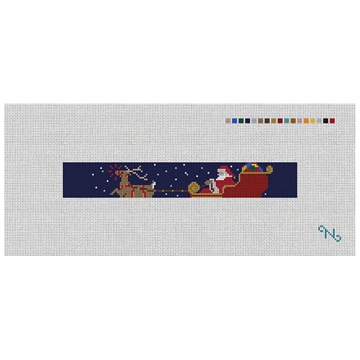 Santa's Reindeer Needlepoint Key Fob Kit