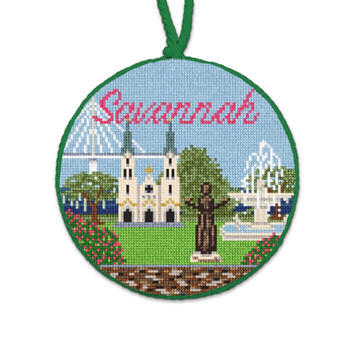 Savannah Needlepoint Ornament