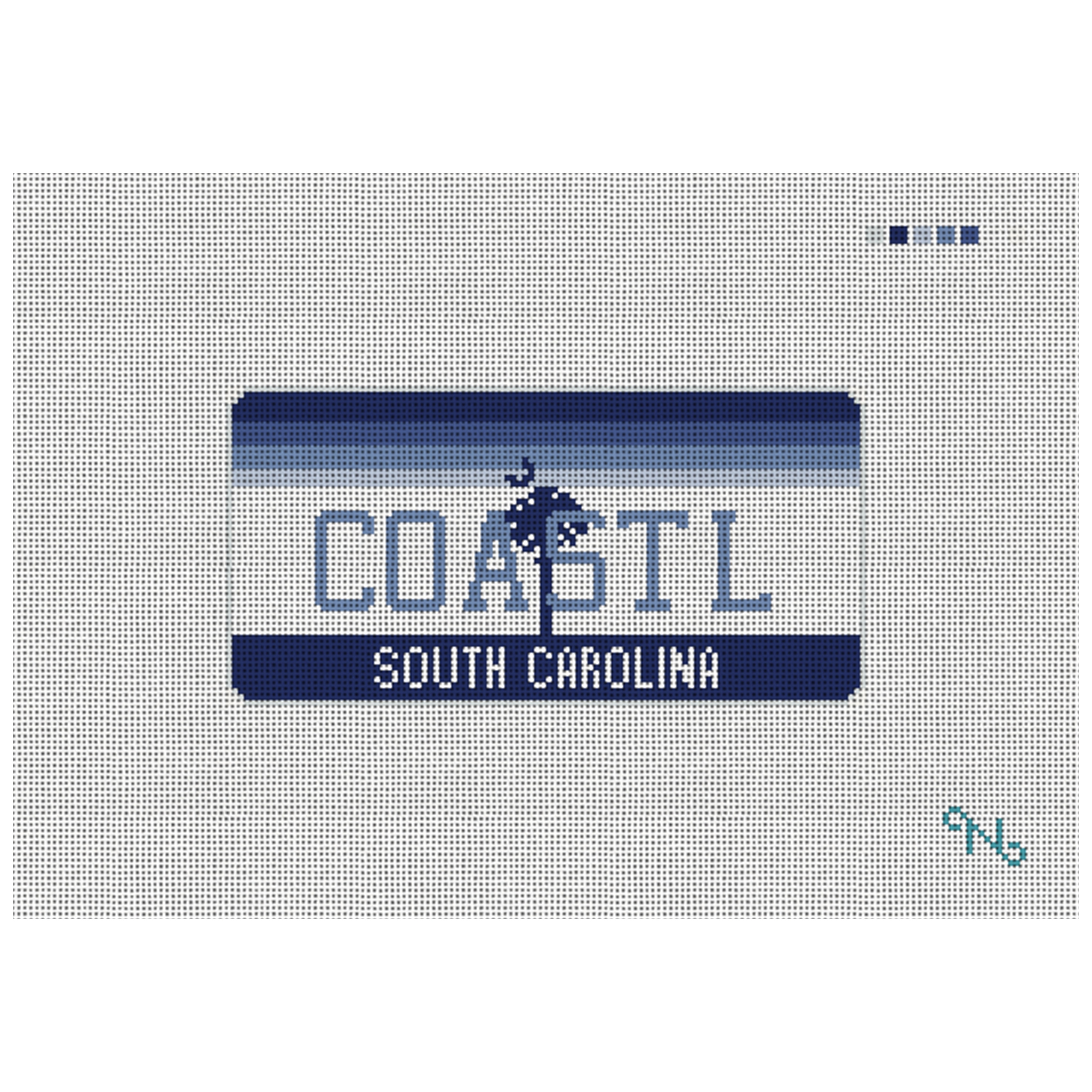 SC Vanity Plate Needlepoint Ornament Kit