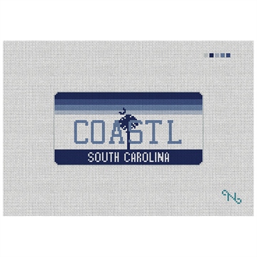 SC Vanity Plate Needlepoint Ornament Kit