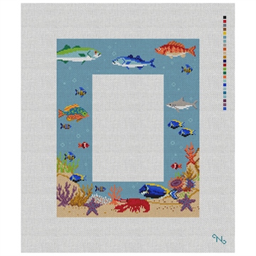 Scuba Adventure Picture Frame Needlepoint Kit