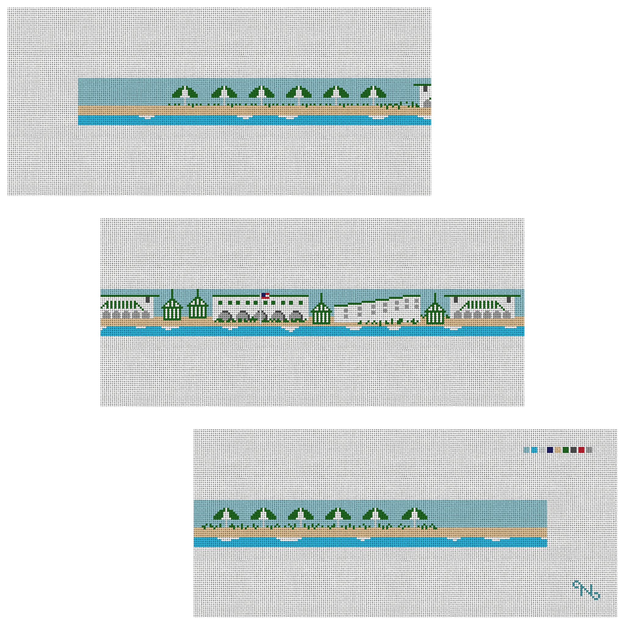 Sea Bright New Jersey Needlepoint Belt Kit