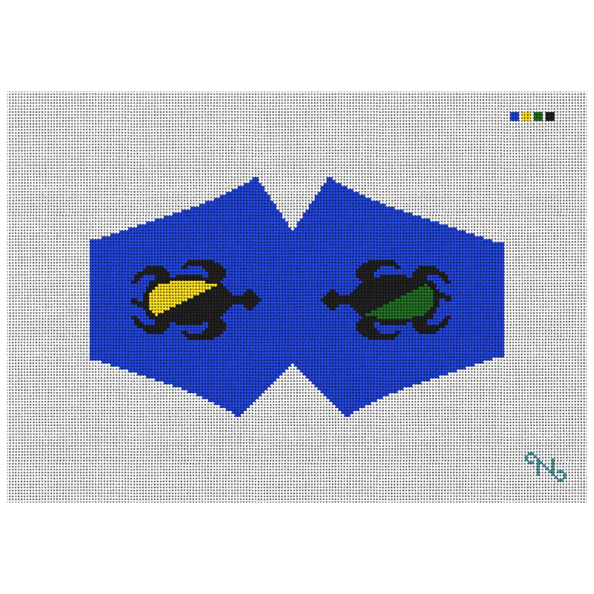 Sea Turtle Face Mask Needlepoint Kit