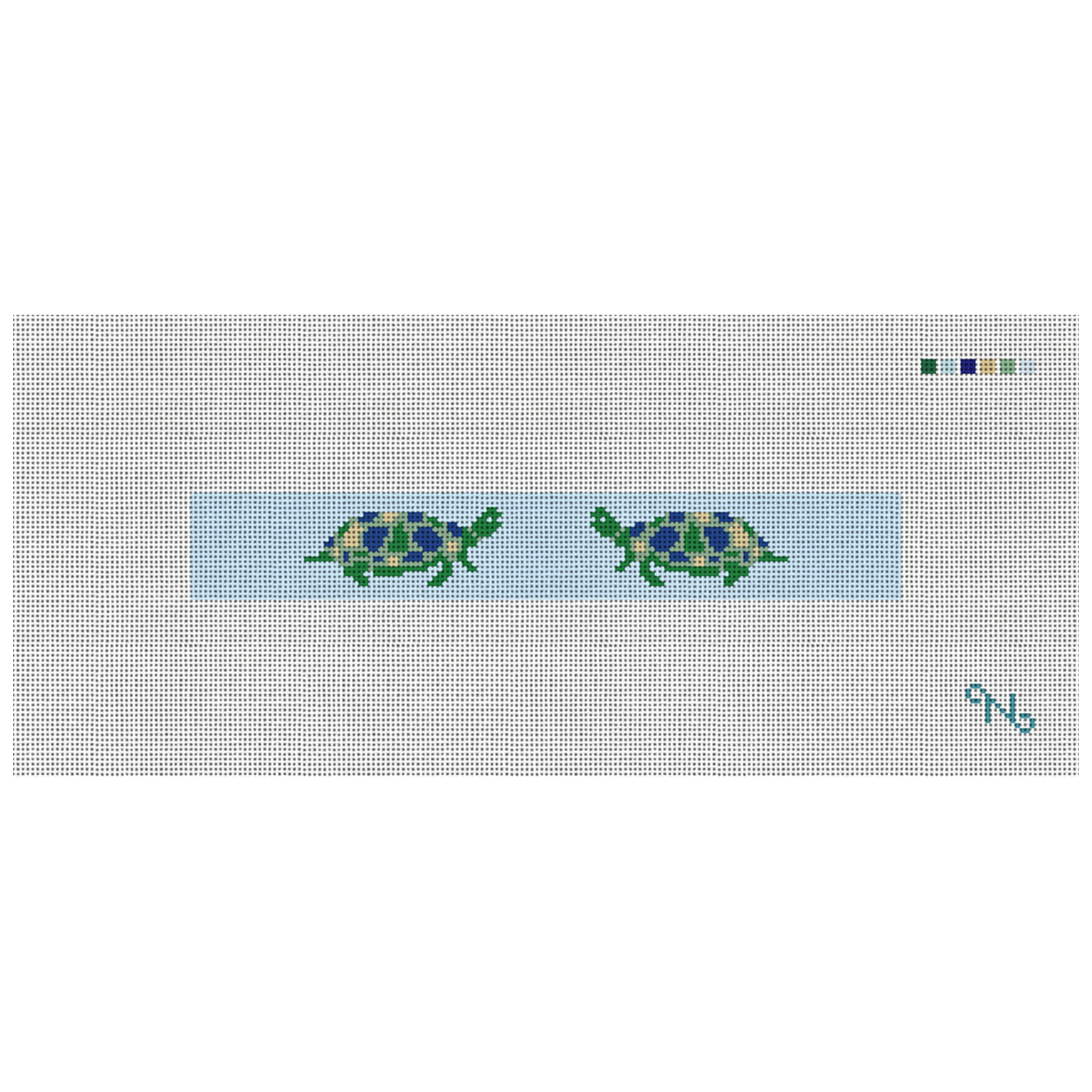 Sea Turtle Needlepoint Key Fob Kit