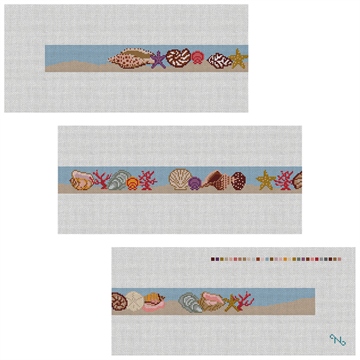 Seashell Needlepoint Belt Kit