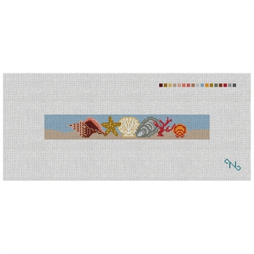 Seashell Needlepoint Key Fob Kit