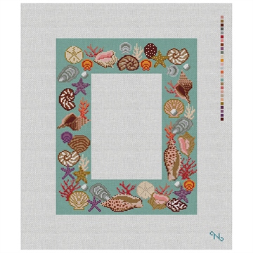 Seashell Picture Frame Needlepoint Kit
