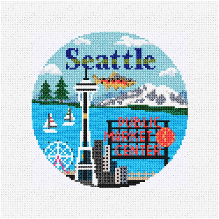 Seattle Needlepoint Ornament Kit